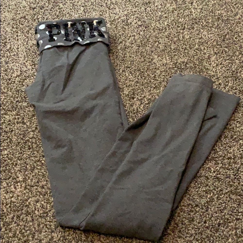 Pink boot leg leggings